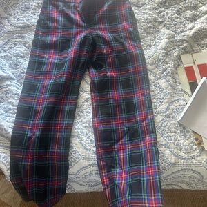 J. Crew Multicolor Plaid Pants
